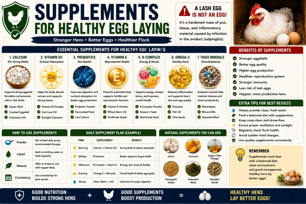 Supplements for Healthy Egg Laying