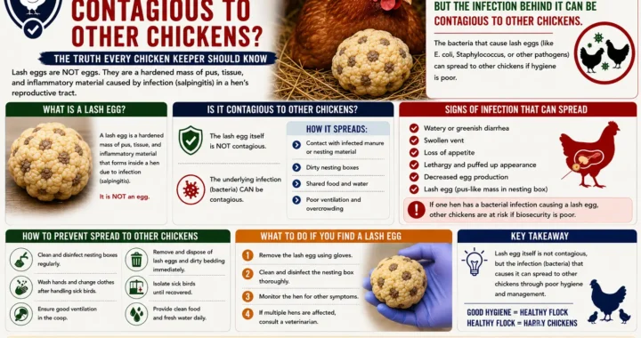 Is Lash Egg Contagious to Other Chickens