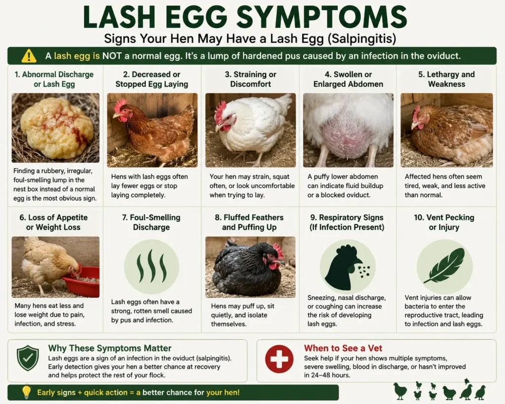 Lash Egg Symptoms