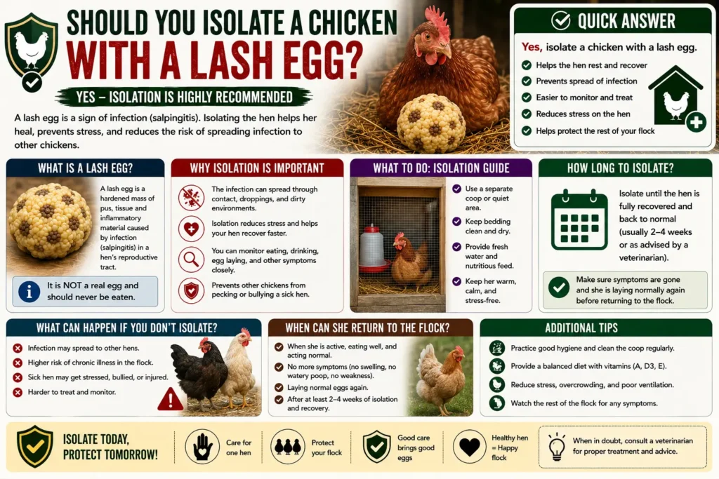Should You Isolate a Chicken With a Lash Egg