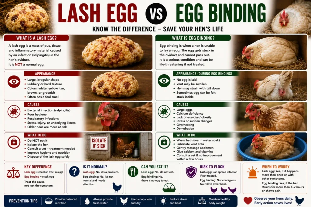 Lash Egg vs Egg Binding