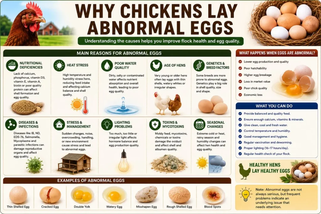 Why Chickens Lay Abnormal Eggs