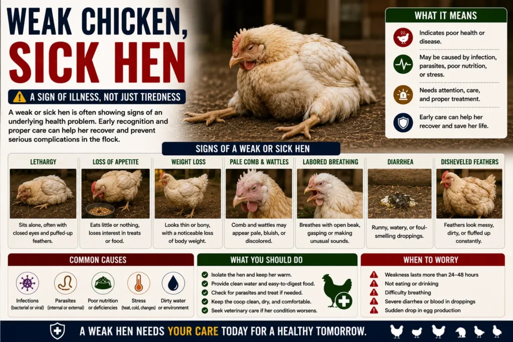 Lethargic Chicken Symptoms