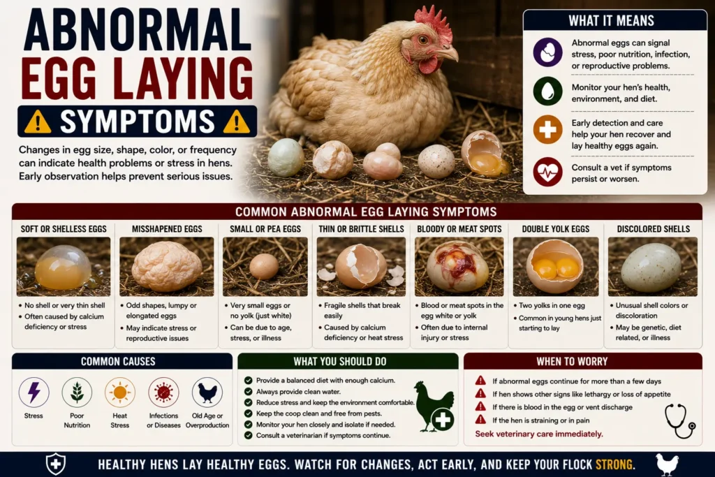 Abnormal Egg Laying Symptoms