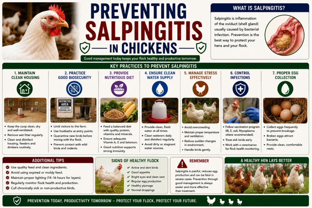 Preventing Salpingitis in Chickens