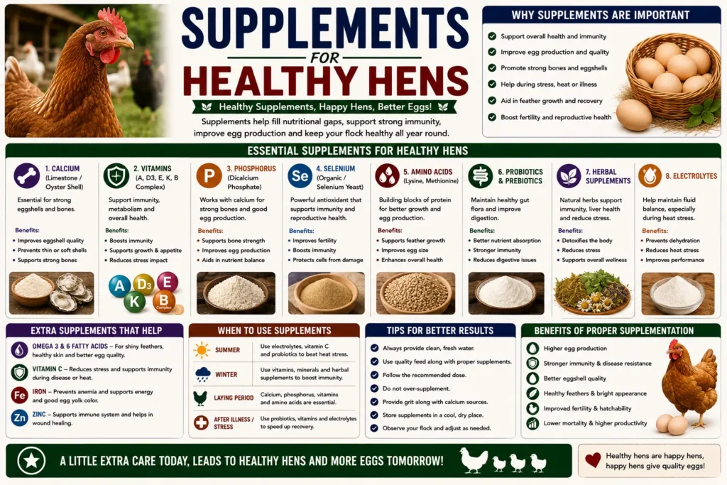 Supplements for Healthy Hens