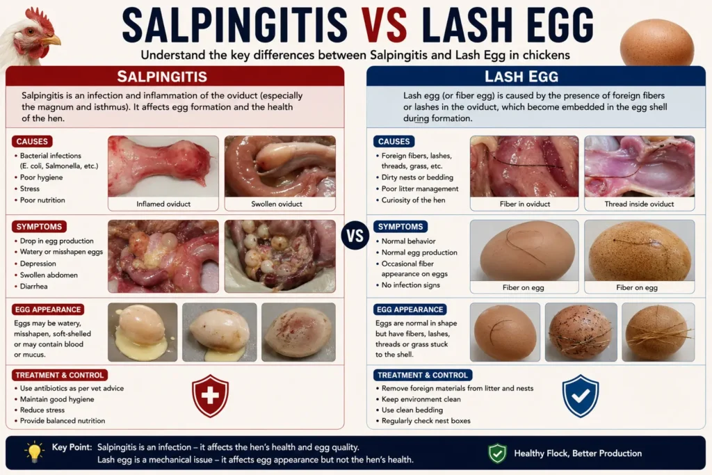Salpingitis vs Lash Egg