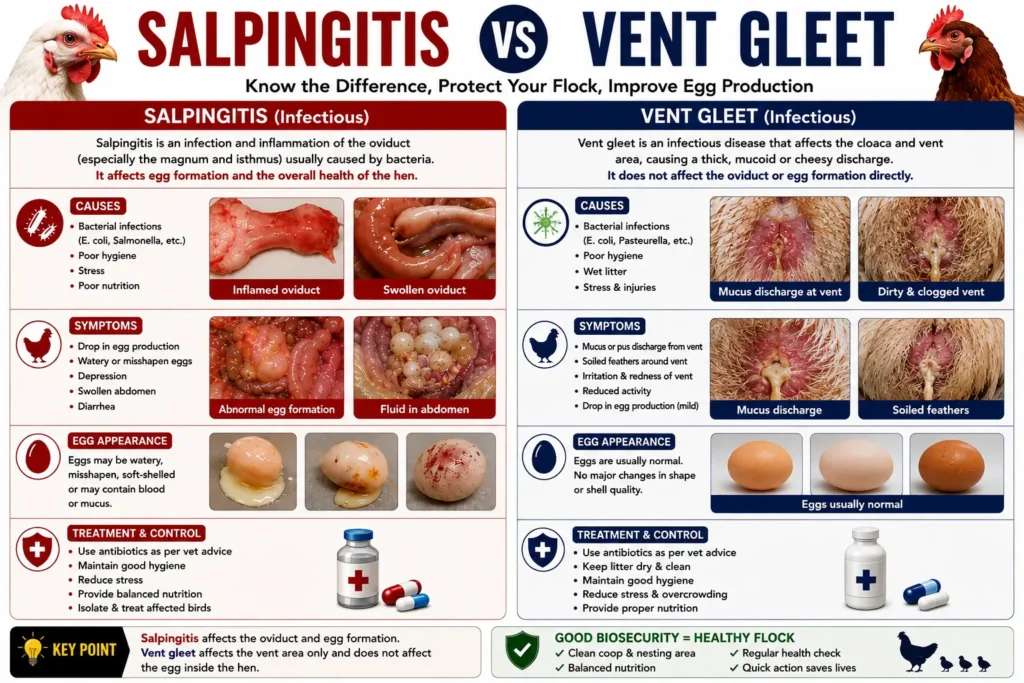 Salpingitis vs Vent Gleet