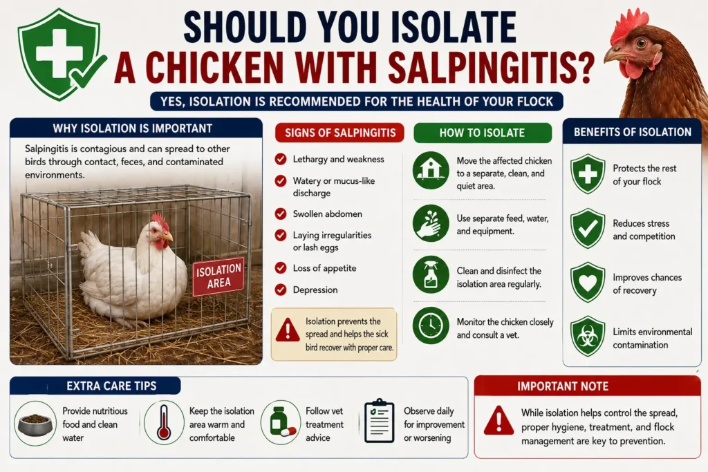 Should You Isolate a Chicken With Salpingitis
