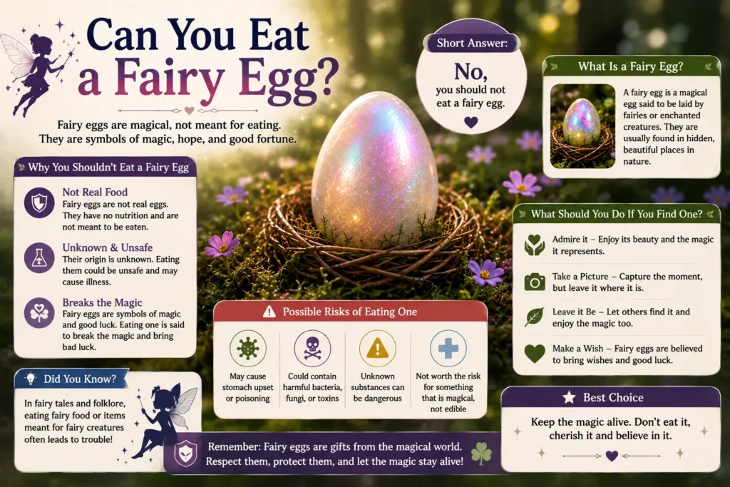 Can You Eat a Fairy Egg