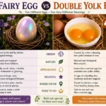 Fairy Egg vs Double Yolk Egg