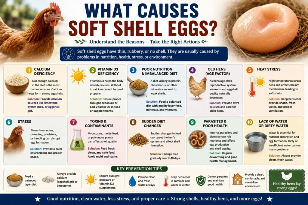 What Causes Soft Shell Eggs