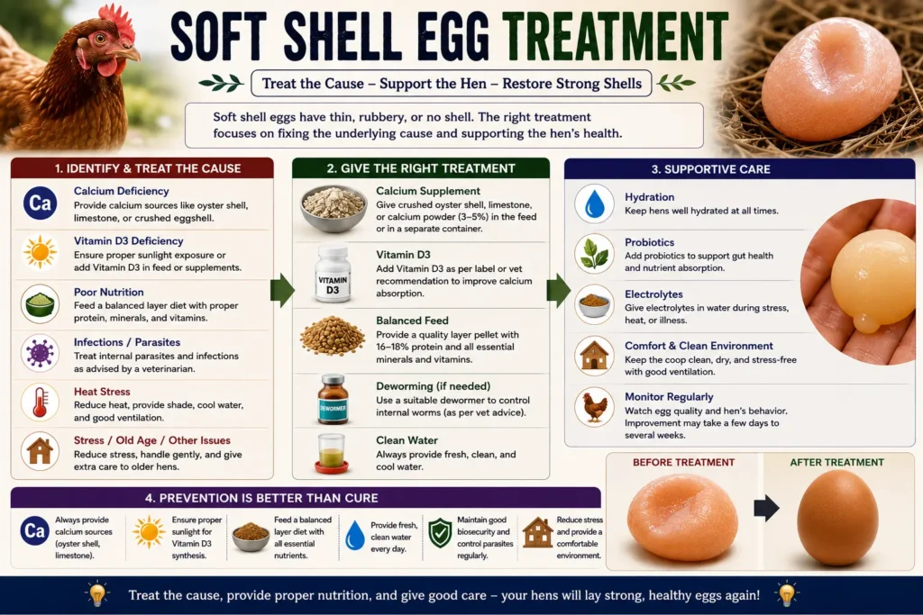 Soft Shell Egg Treatment