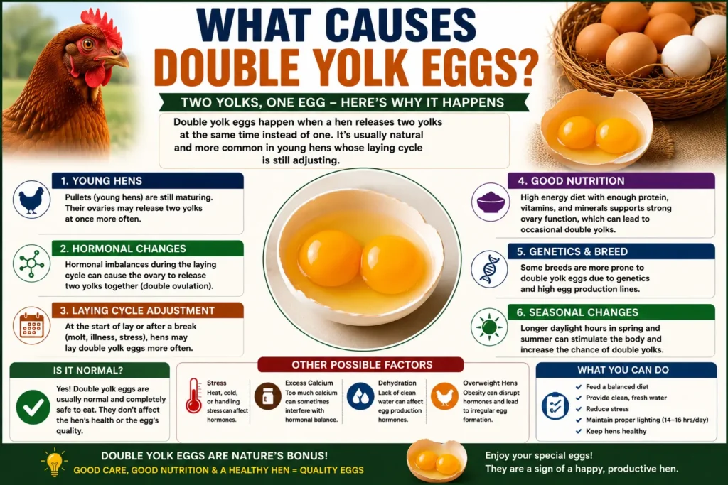 What Causes Double Yolk Eggs