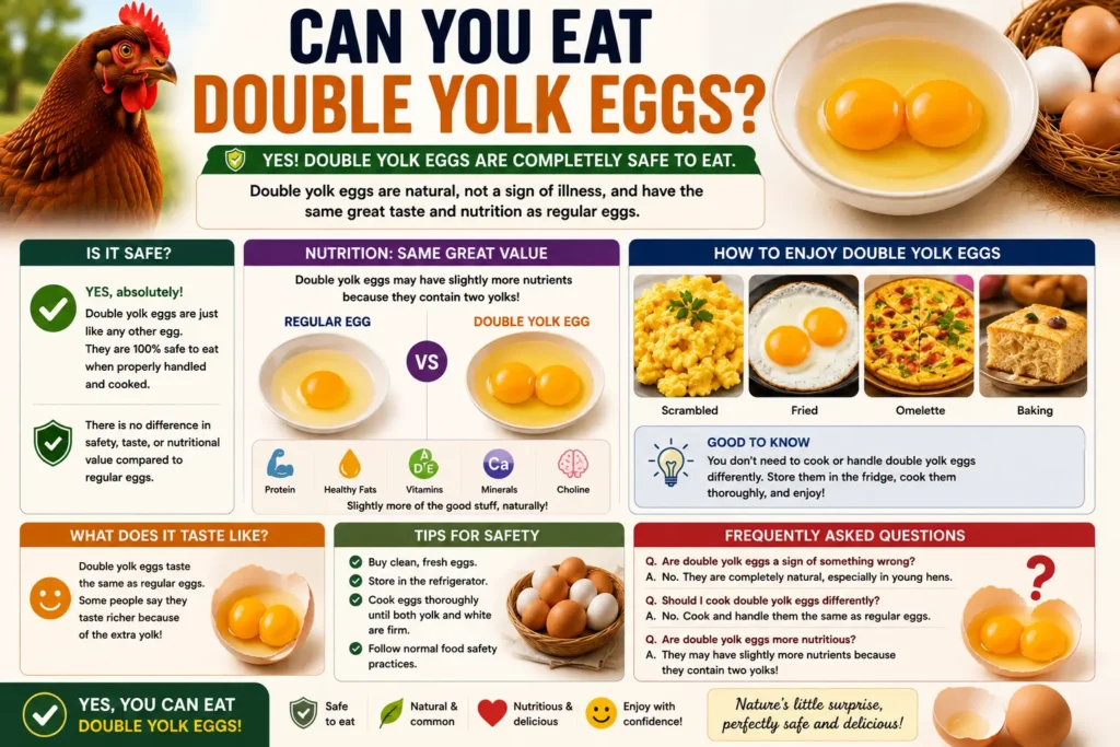 Can You Eat Double Yolk Eggs