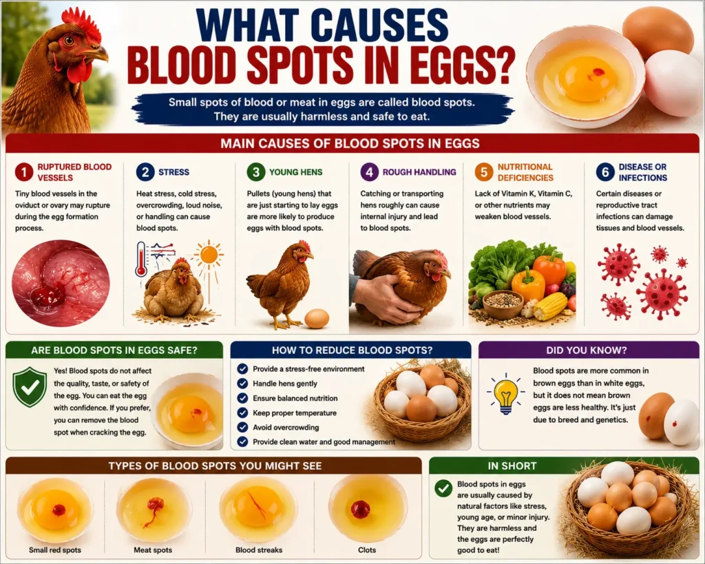 What Causes Blood Spots in Eggs