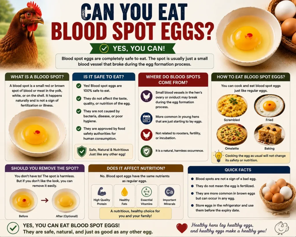 Can You Eat Blood Spot Eggs
