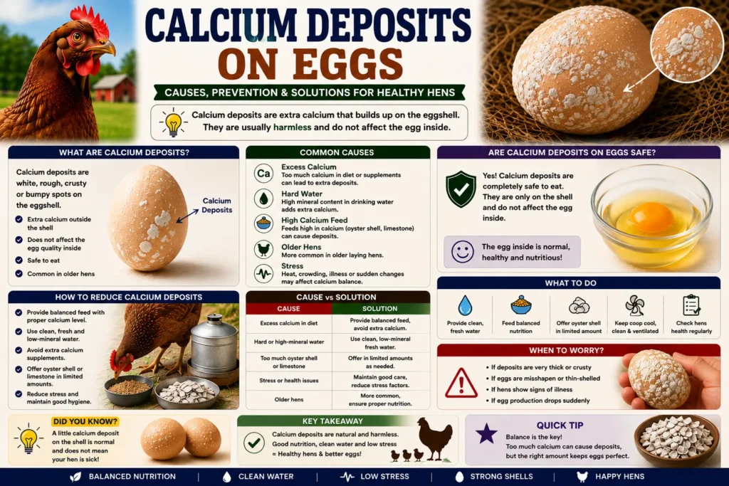 Calcium Deposits on Eggs