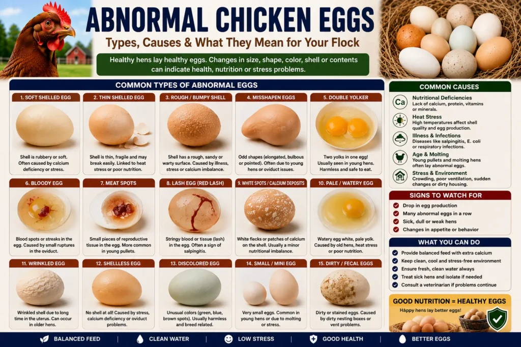 Abnormal Chicken Eggs