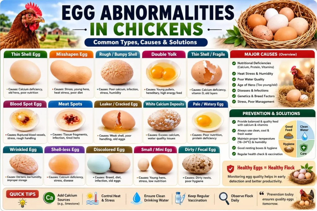 Egg Abnormalities in Chickens