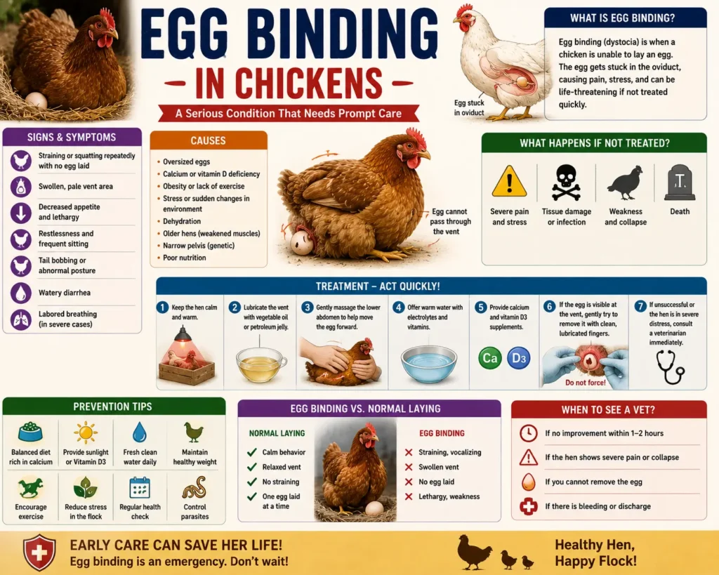 Egg Binding in Chickens