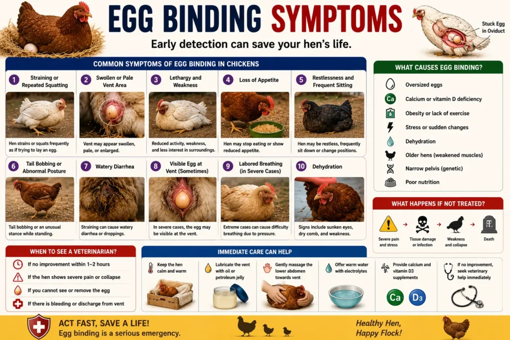 Egg Binding Symptoms