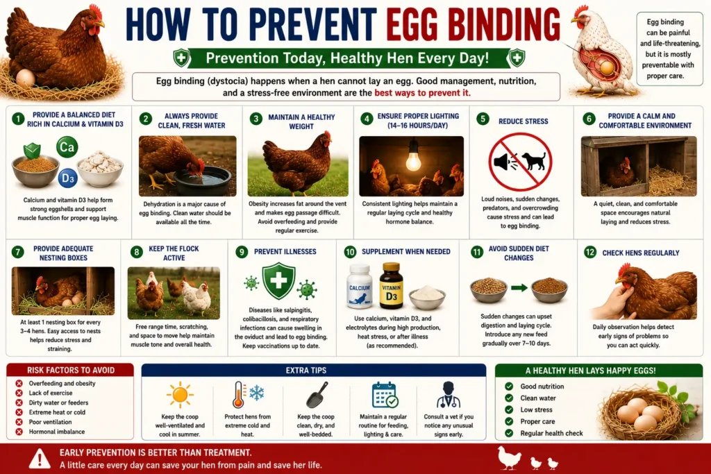 How to Prevent Egg Binding