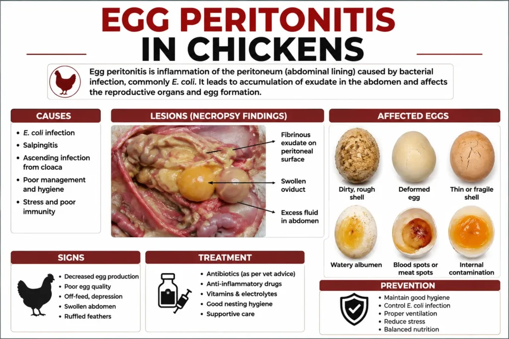 Egg Peritonitis in Chickens