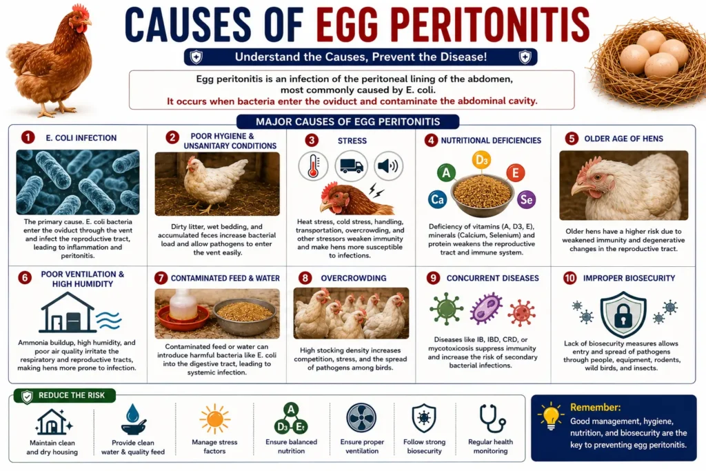 Causes of Egg Peritonitis