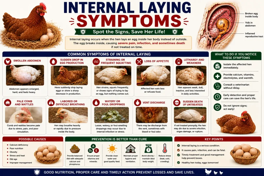 Internal Laying Symptoms