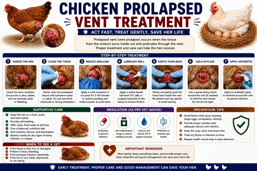 Chicken Prolapsed Vent Treatment
