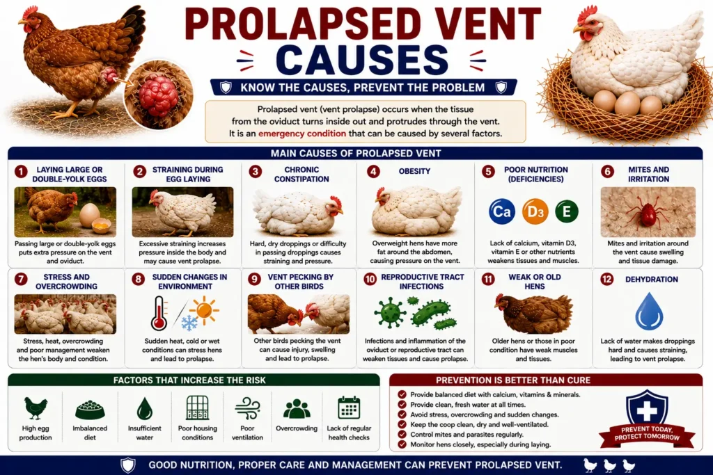 Prolapsed Vent Causes
