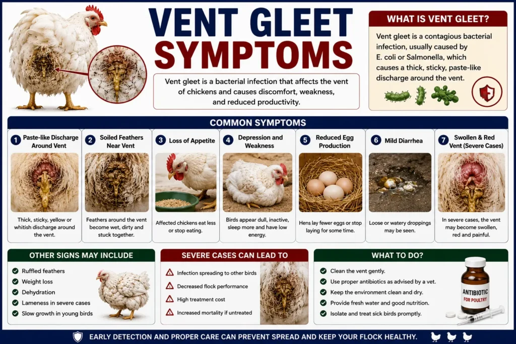 Vent Gleet Symptoms
