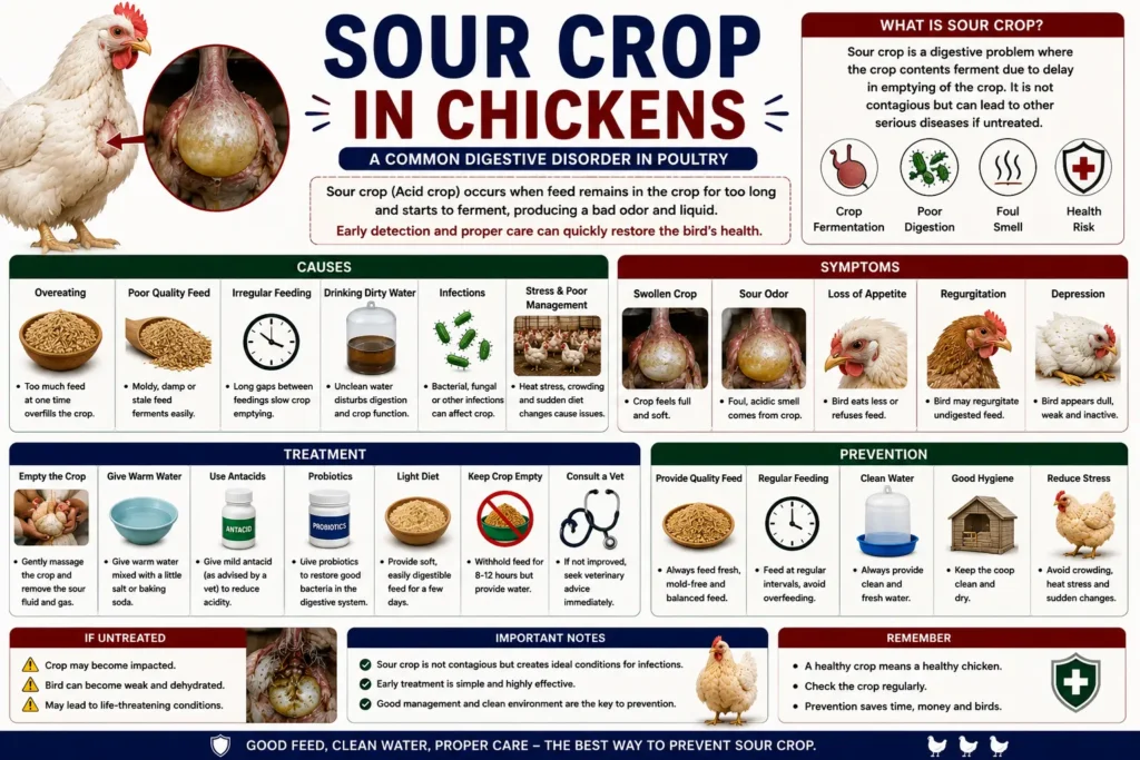 Sour Crop in Chickens