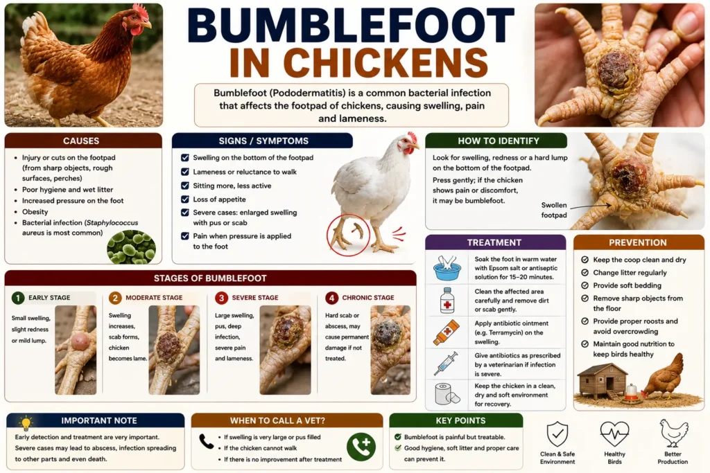 Bumblefoot in Chickens
