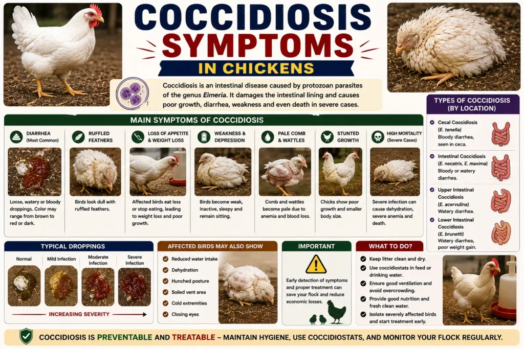 Coccidiosis Symptoms in Chickens
