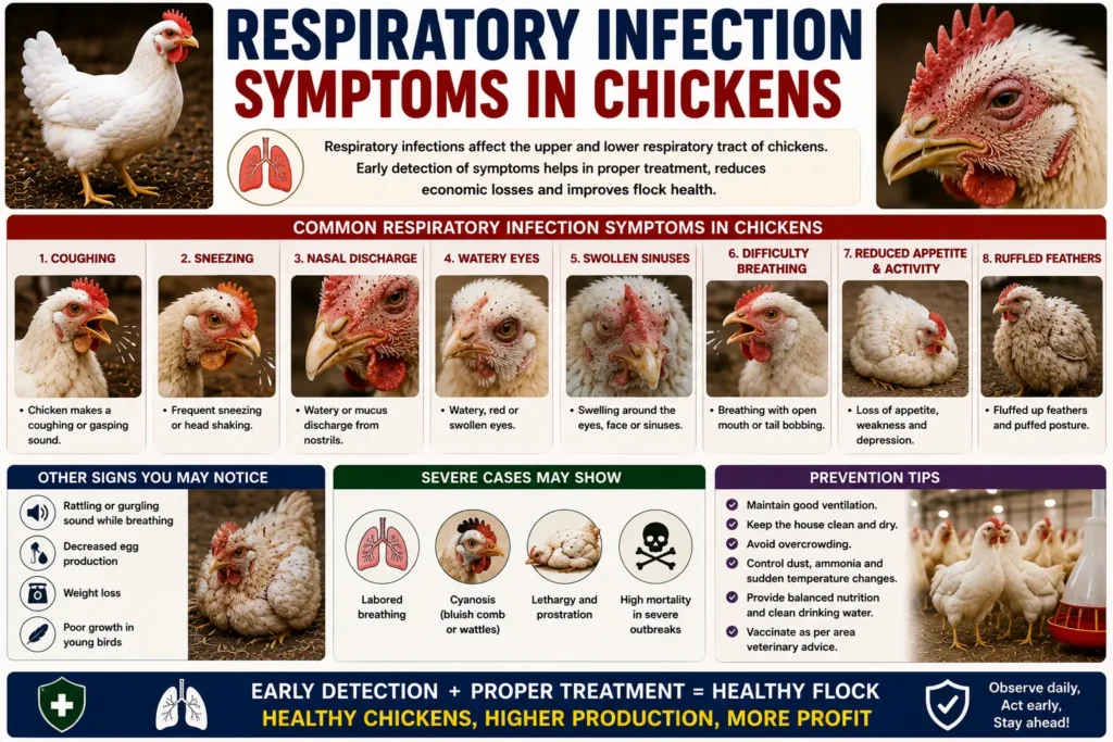 Respiratory Infection Symptoms in Chickens
