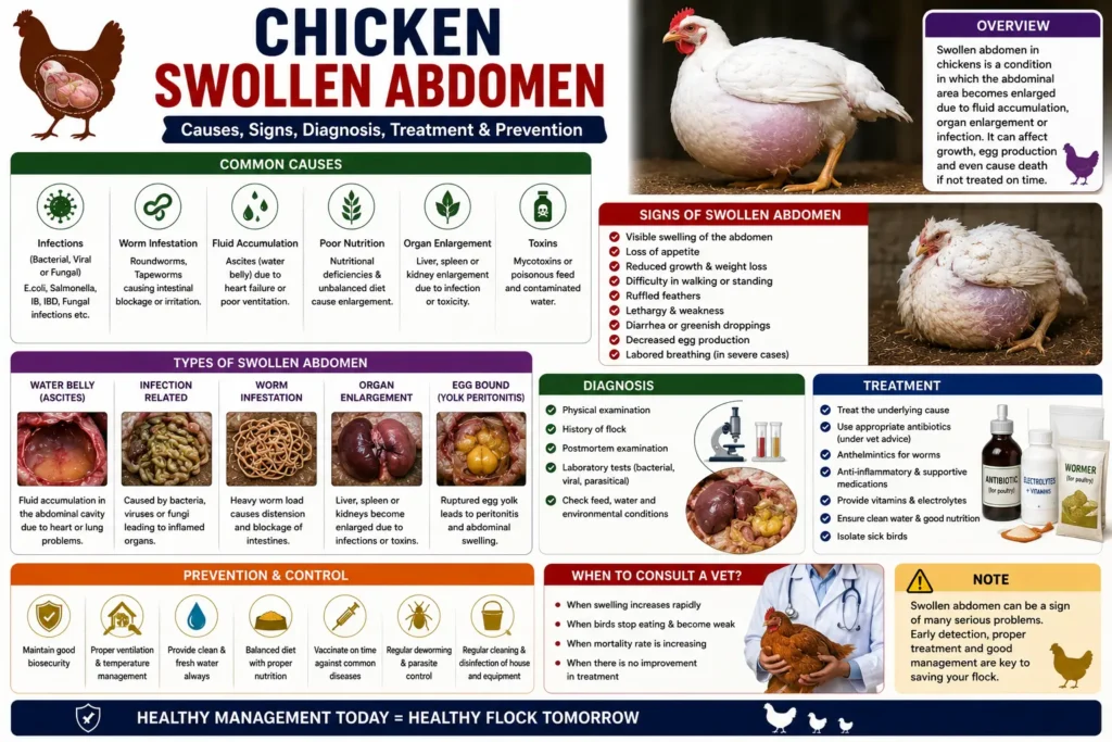 Chicken Swollen Abdomen