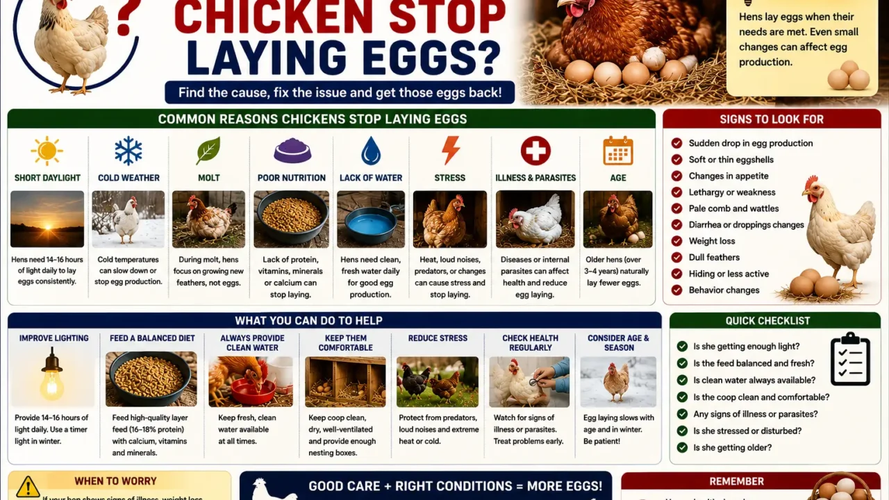 Why Did My Chicken Stop Laying Eggs