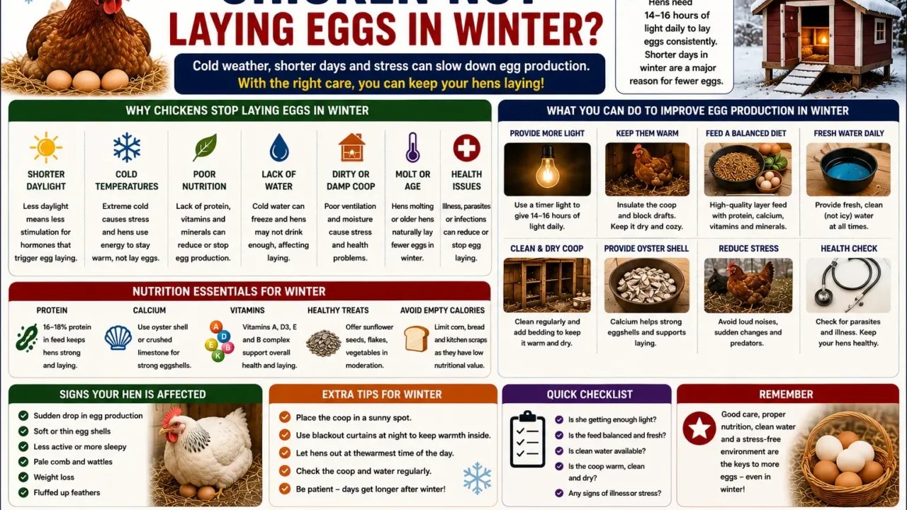 Chicken Not Laying Eggs in Winter