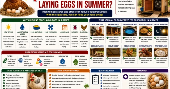 Chicken Not Laying Eggs in Summer