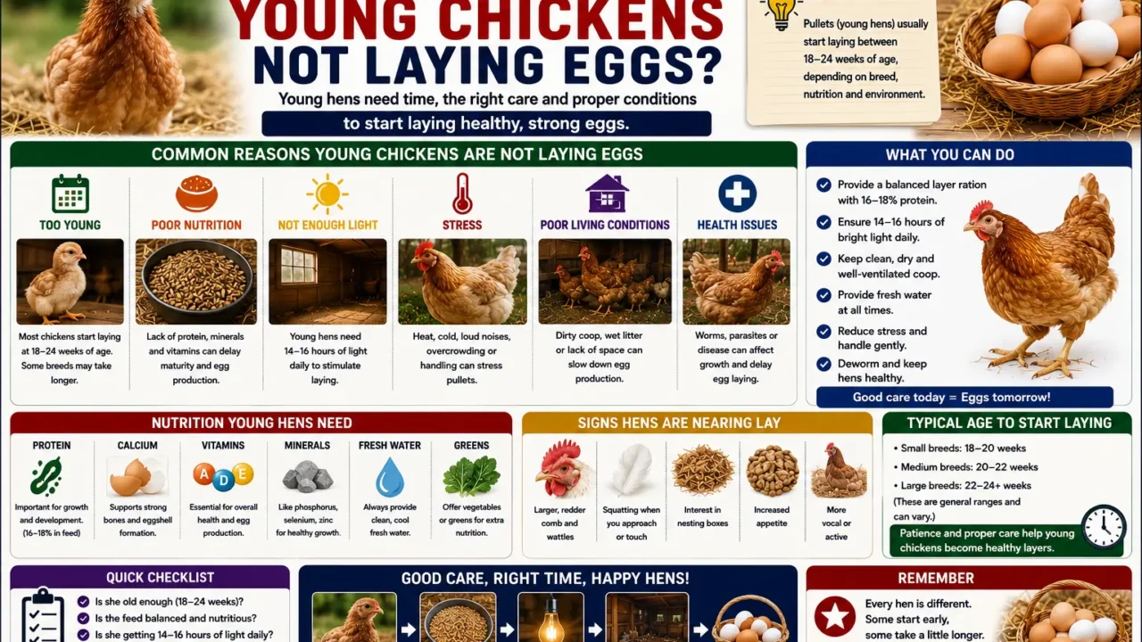 Why Are Young Chickens Not Laying Eggs