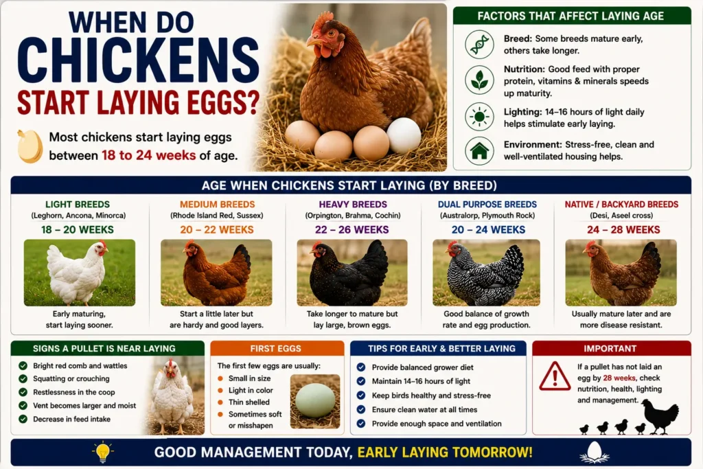 When Do Chickens Start Laying Eggs