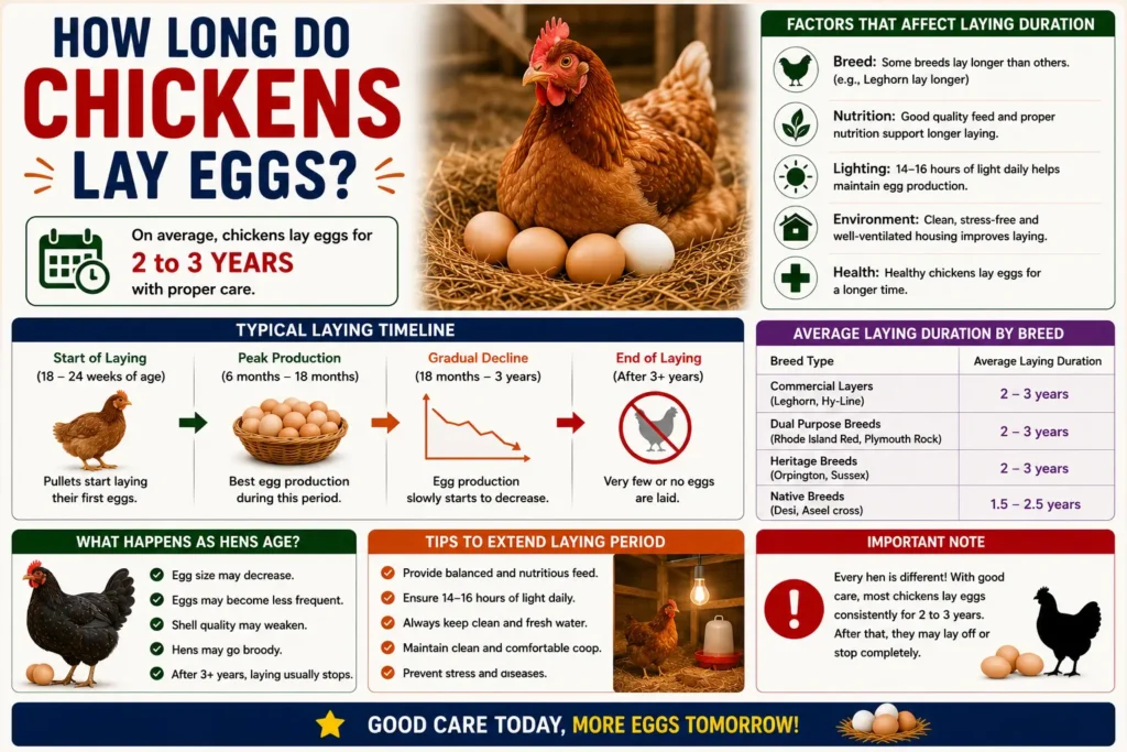 How Long Do Chickens Lay Eggs