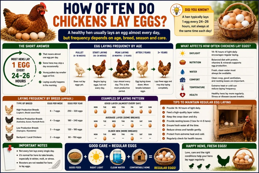 How Often Do Chickens Lay Eggs