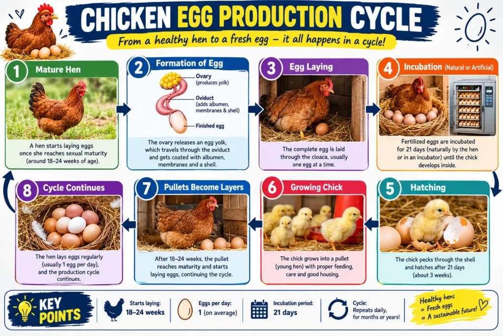 Chicken Egg Production Cycle