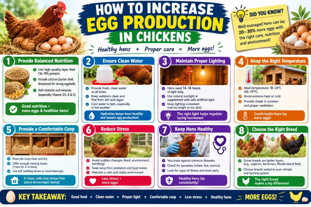 Increase Egg Production in Chickens