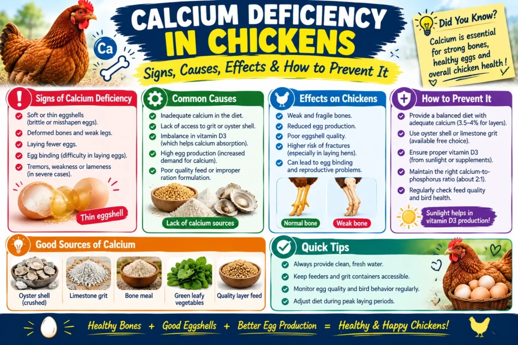 Calcium Deficiency in Chickens