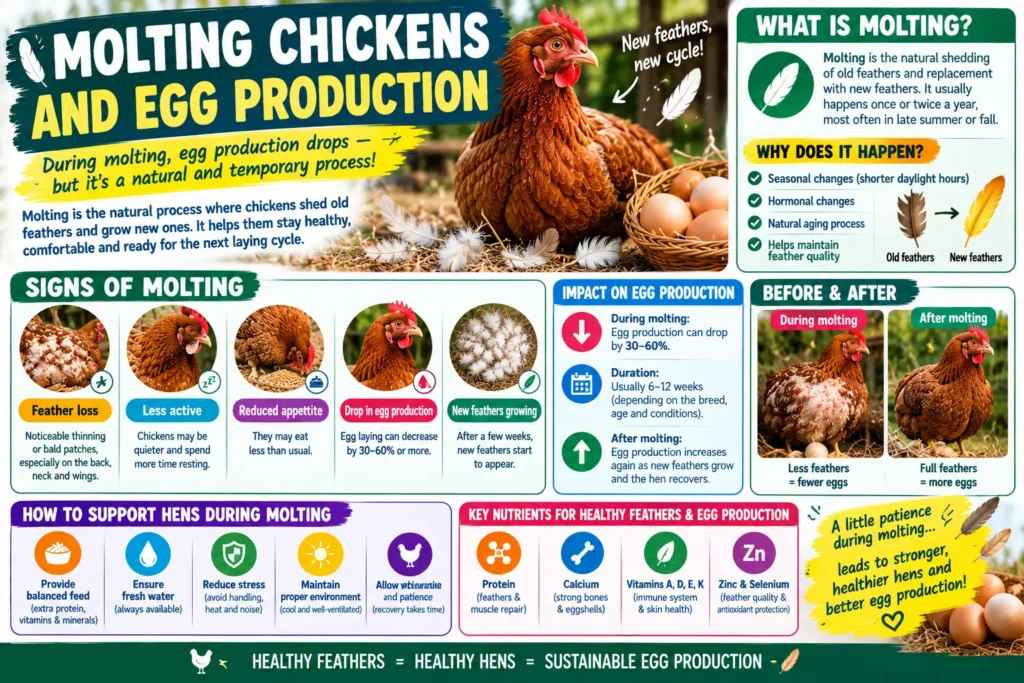 Molting Chickens and Egg Production