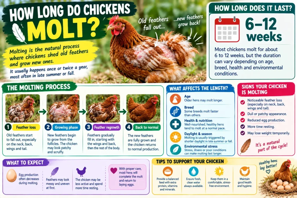 How Long Do Chickens Molt